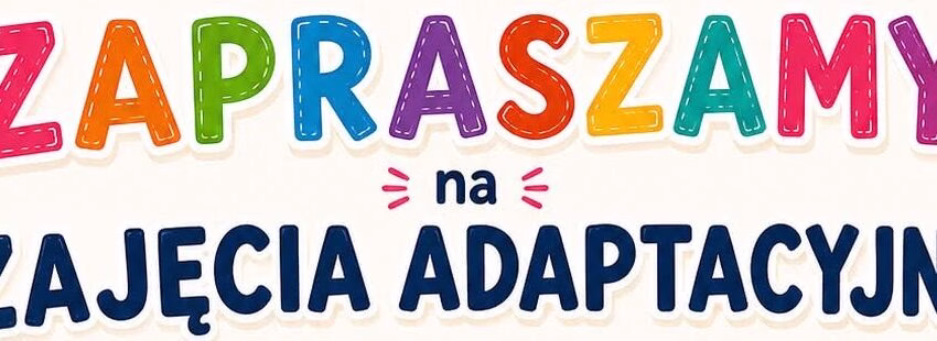 Grupy przedszkolne 5 adaptacja baner